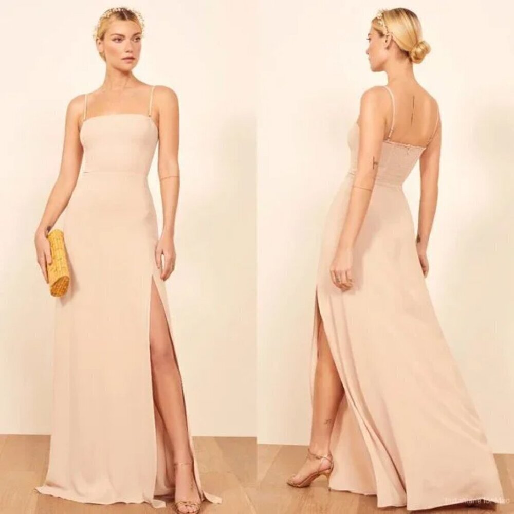 Reformation Ingrid Dress Champagne